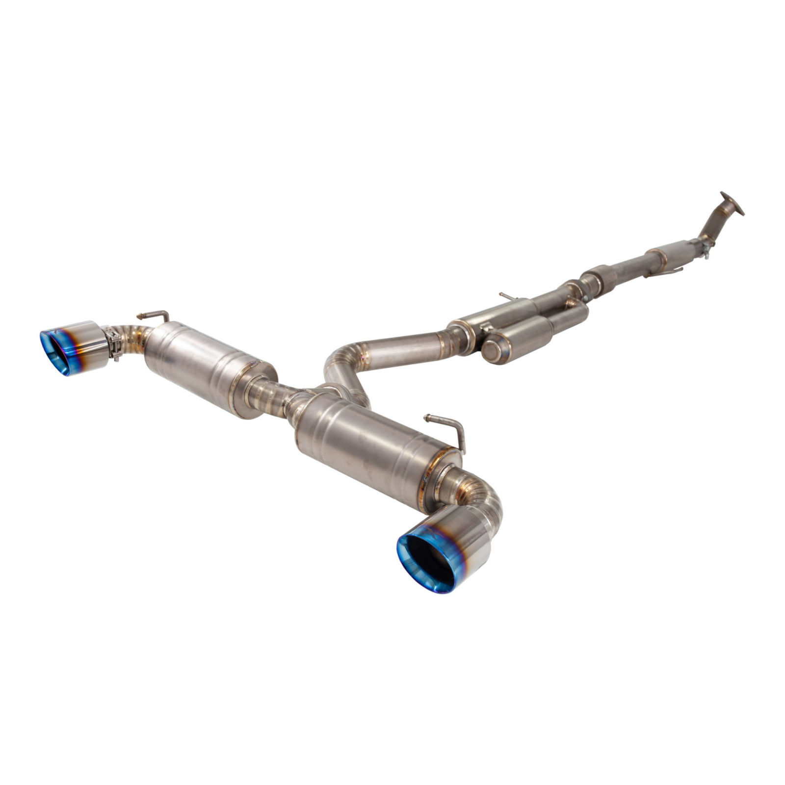 XForce Titanium Exhaust System for Toyota GR Yaris with Burnt Blue Tips (01/2020 - on)