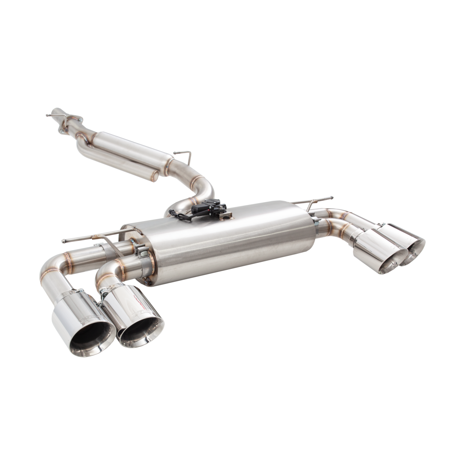 XForce Exhaust for Volkswagen Golf R 3" Catback Exhaust with Quad 4" Tips and Varex Muffler 