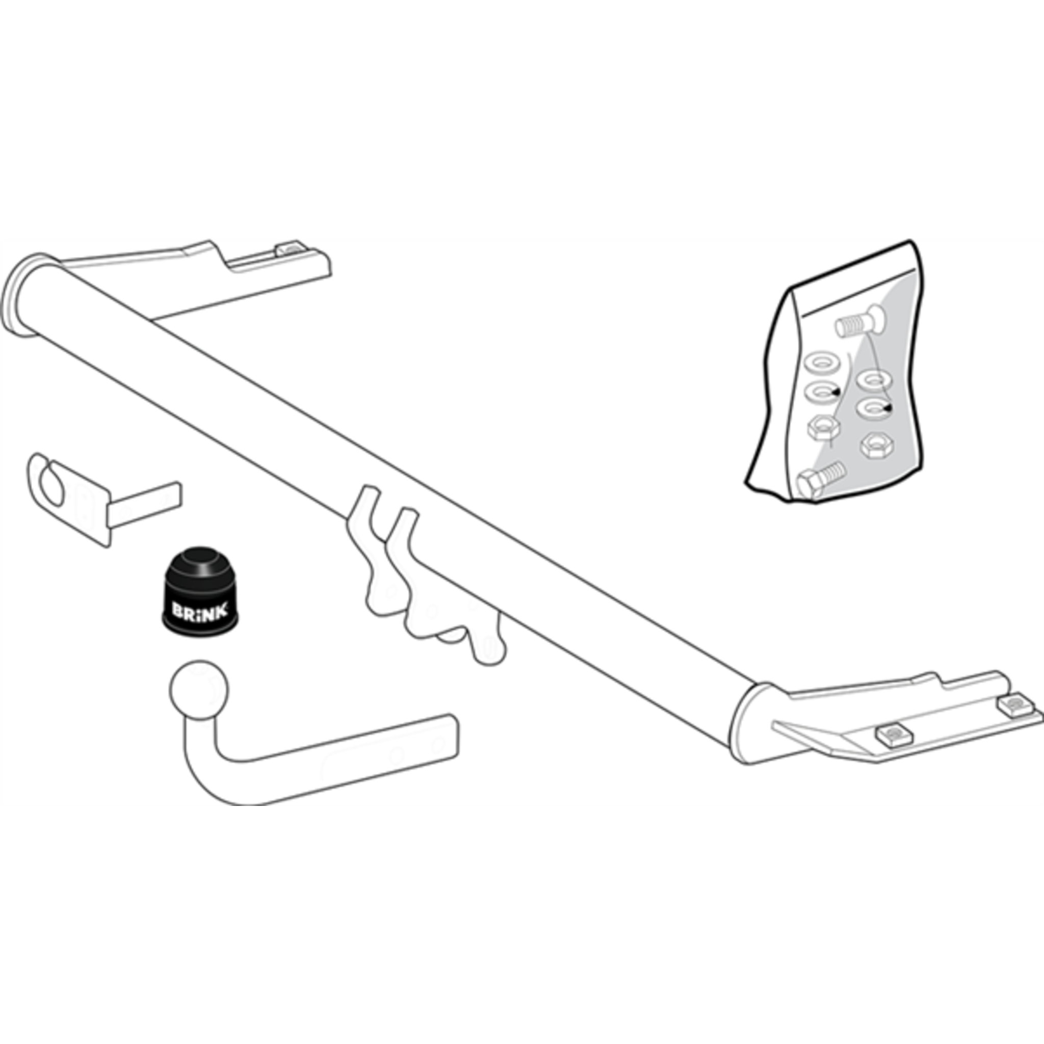 Brink Towbar to suit Volkswagen Golf (11/1991 - 05/1998)