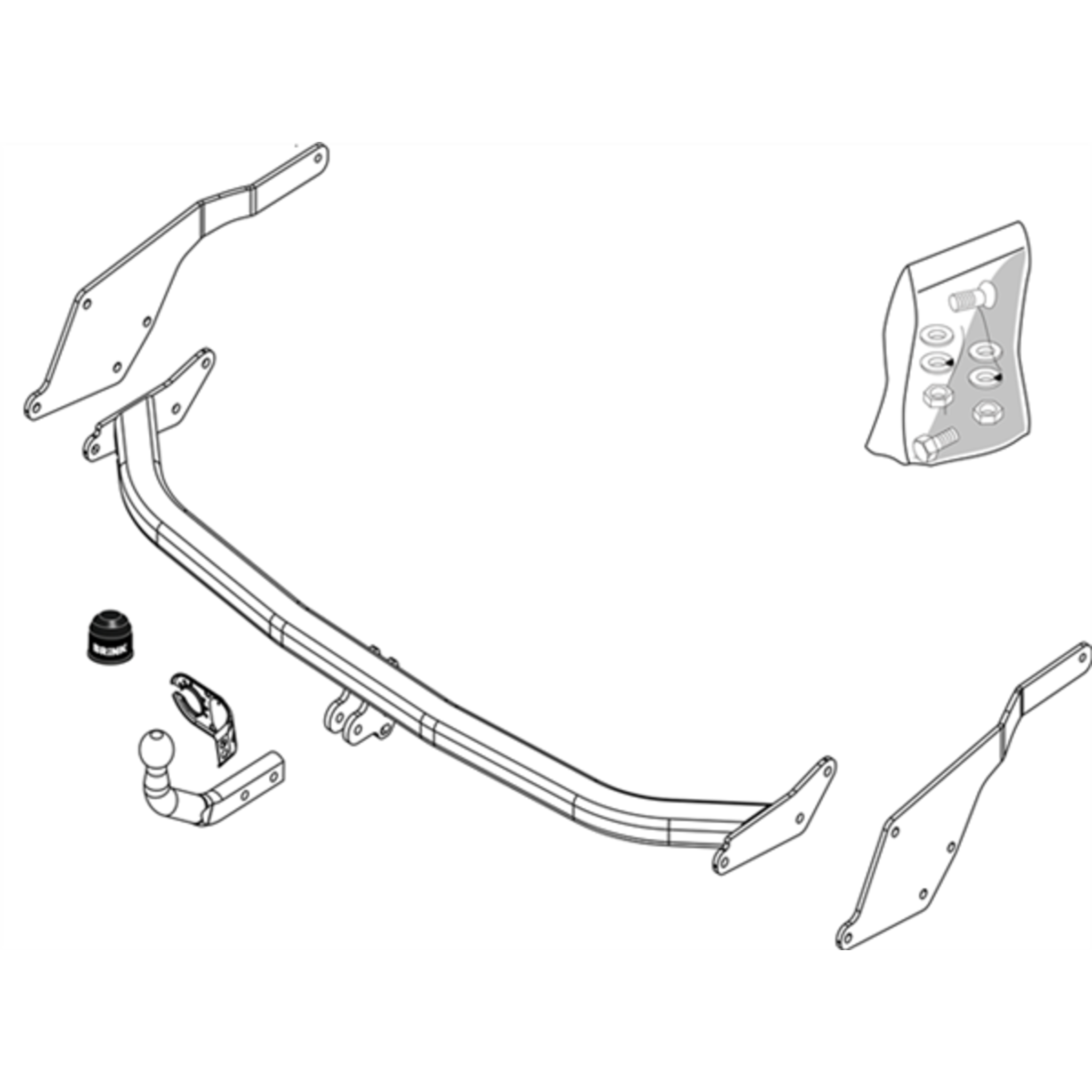 Brink Towbar to suit Renault Espace (03/1988 - 1992)