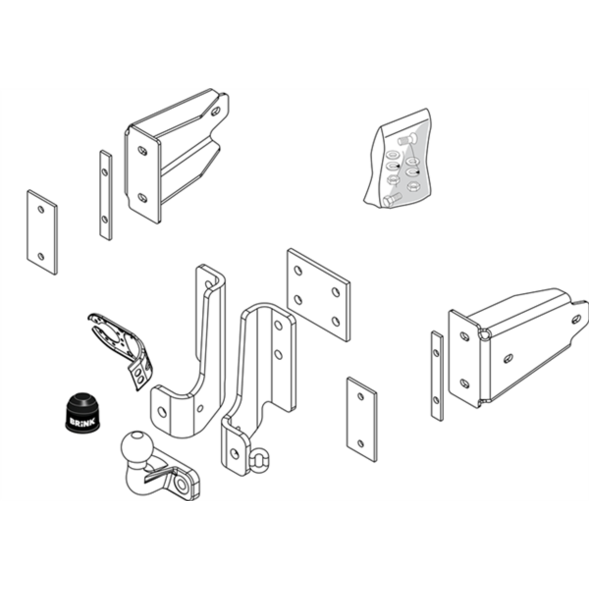 Brink Towbar to suit MERCEDES-BENZ M-CLASS (09/1998 - 06/2005)