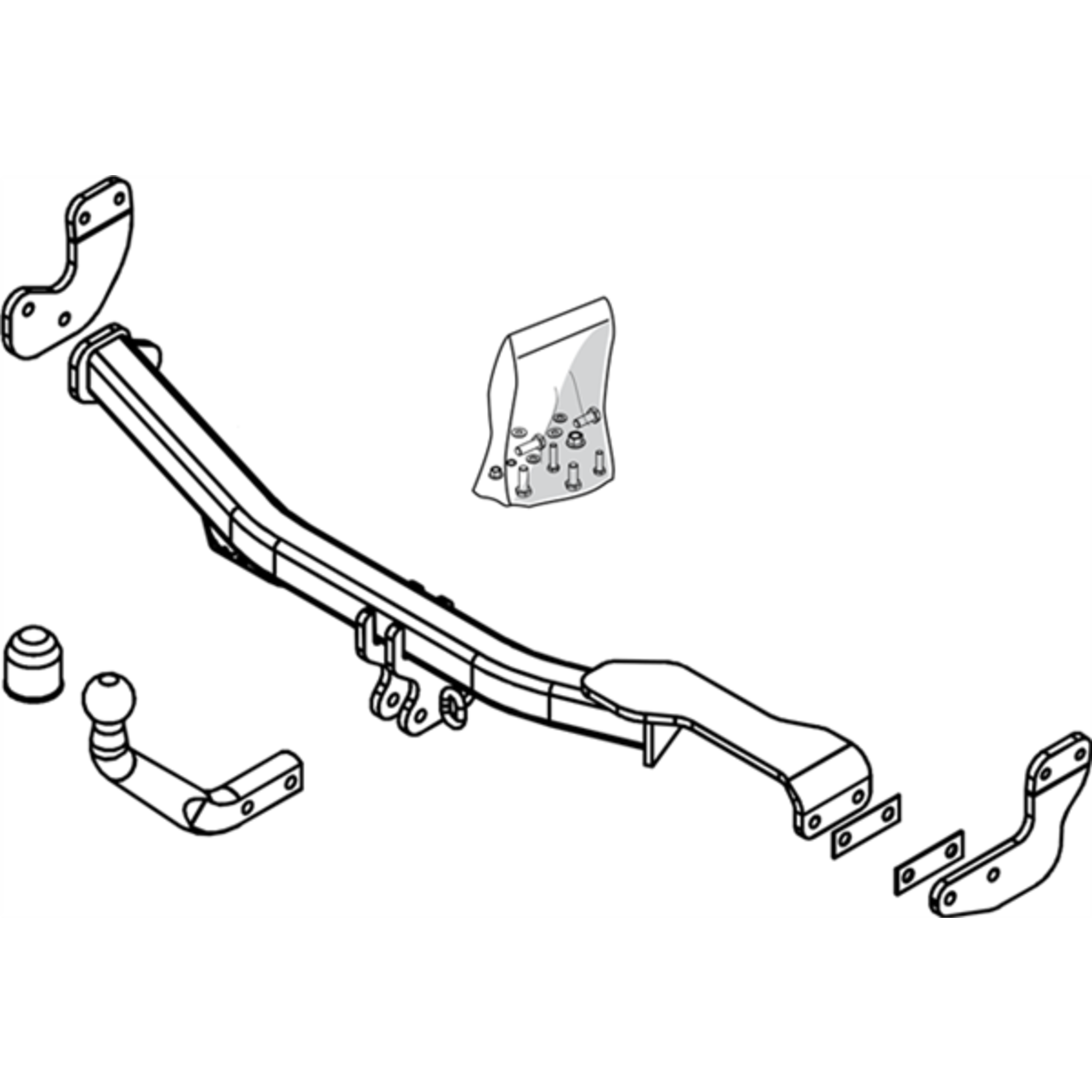 Brink Towbar to suit Citroen C3 (12/2002 - 03/2009)