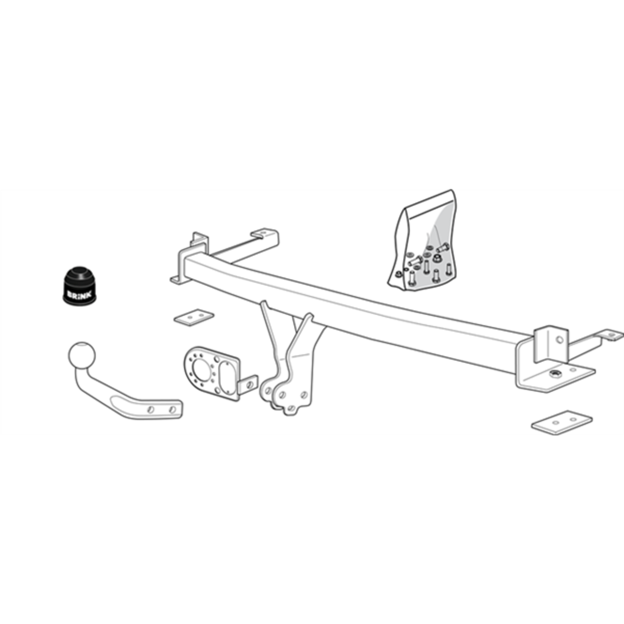 Brink Towbar to suit Honda Jazz (10/2002 - 2014)