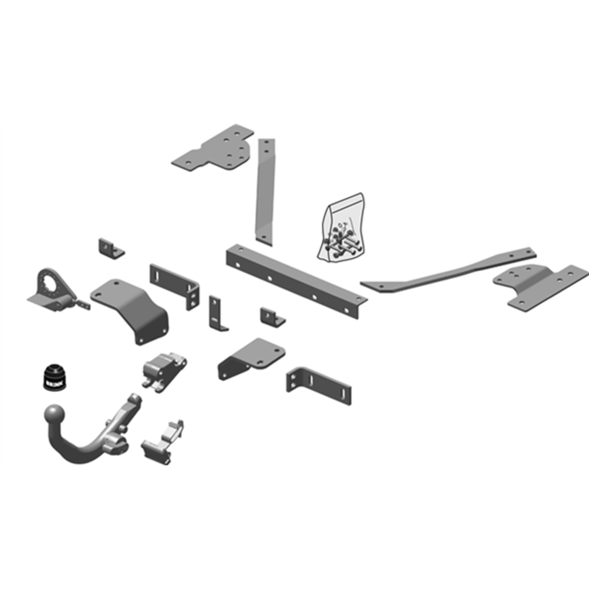 Brink Towbar to suit Volvo V50 (04/2004 - on), S40 (01/2004 - on)