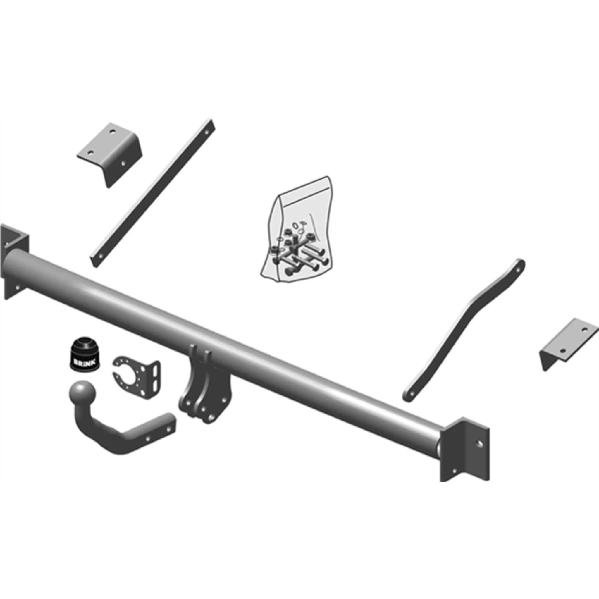 Brink Towbar to suit Peugeot Partner (08/2008 - on), Citroen Berlingo (03/2009 - on)