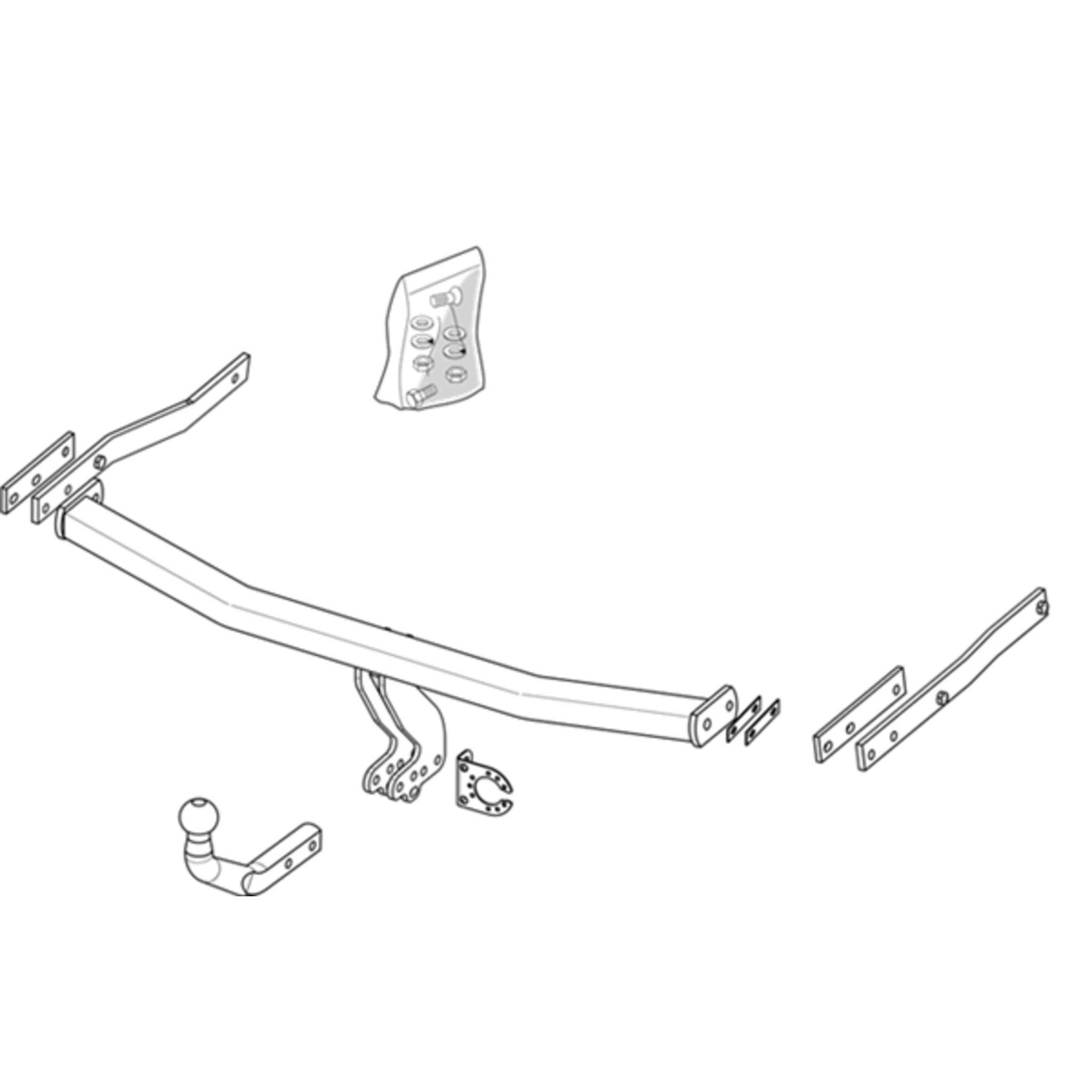 Brink Towbar to suit Renault Scénic (06/2003 - on), Megane (05/2001 - on), Grand Scénic (02/2007 - 10/2010)