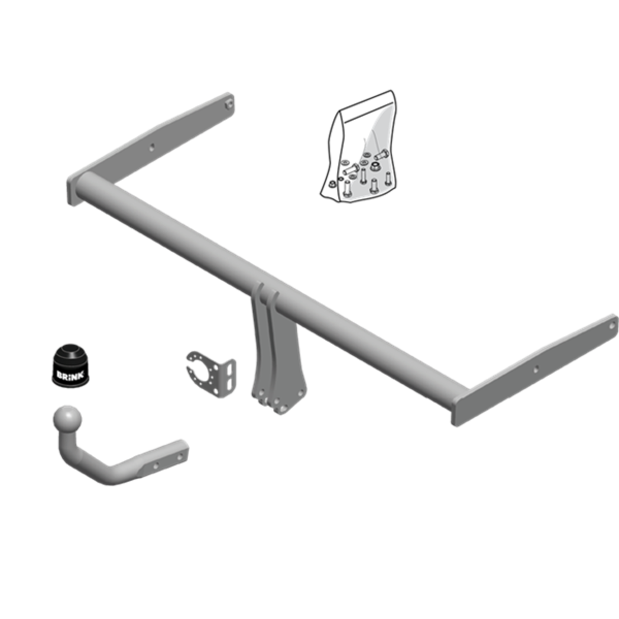 Brink Towbar to suit Audi A1 (12/2010 - on), Volkswagen Polo (2009 - on)