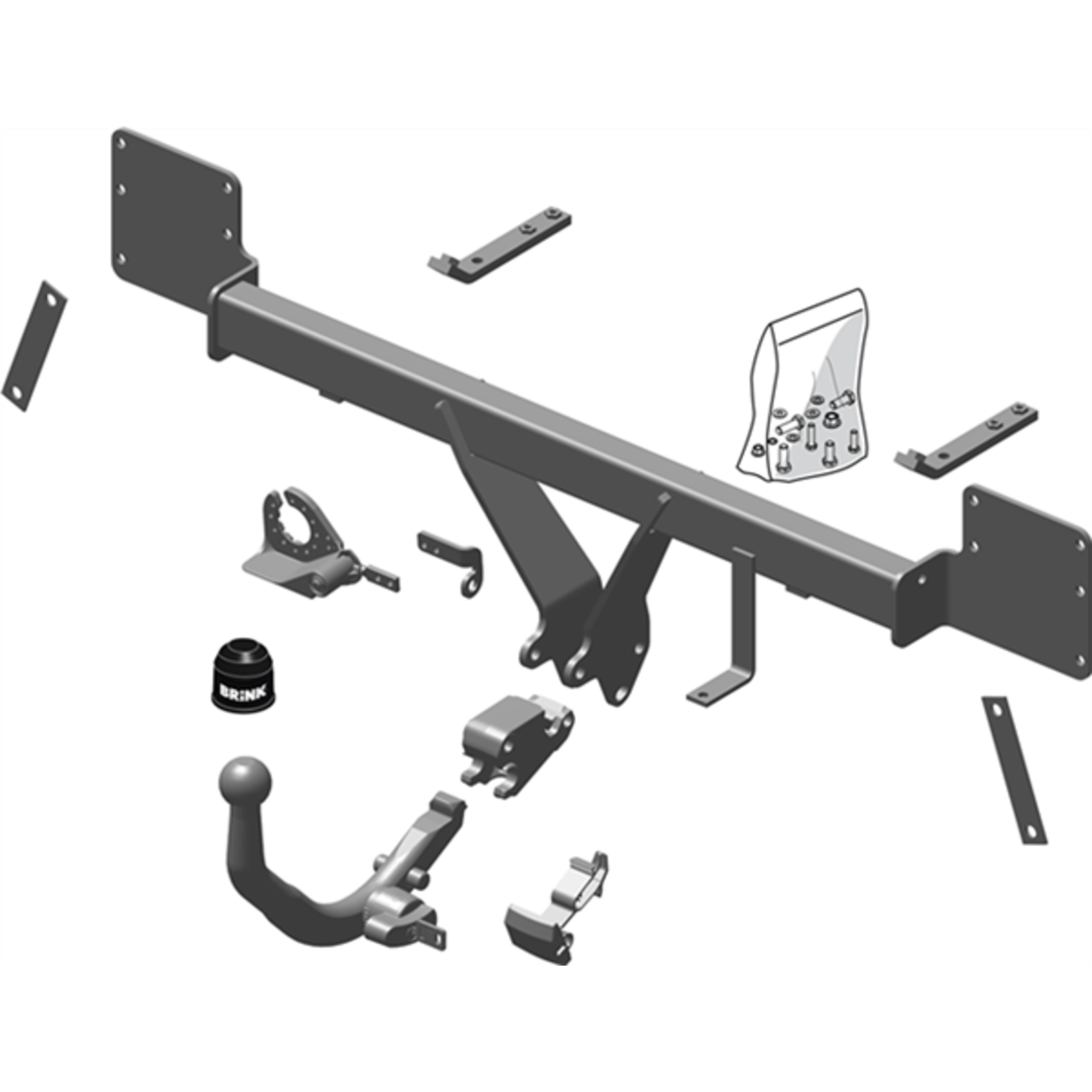 Brink Towbar to suit Mini Cooper (01/2010 - 01/2014), Cooper D (01/2010 - 01/2014), Cooper Sd (01/2011 - 01/2014), ONE (01/2010 - 01/2013), Cooper S (01/2013 - 01/2014)