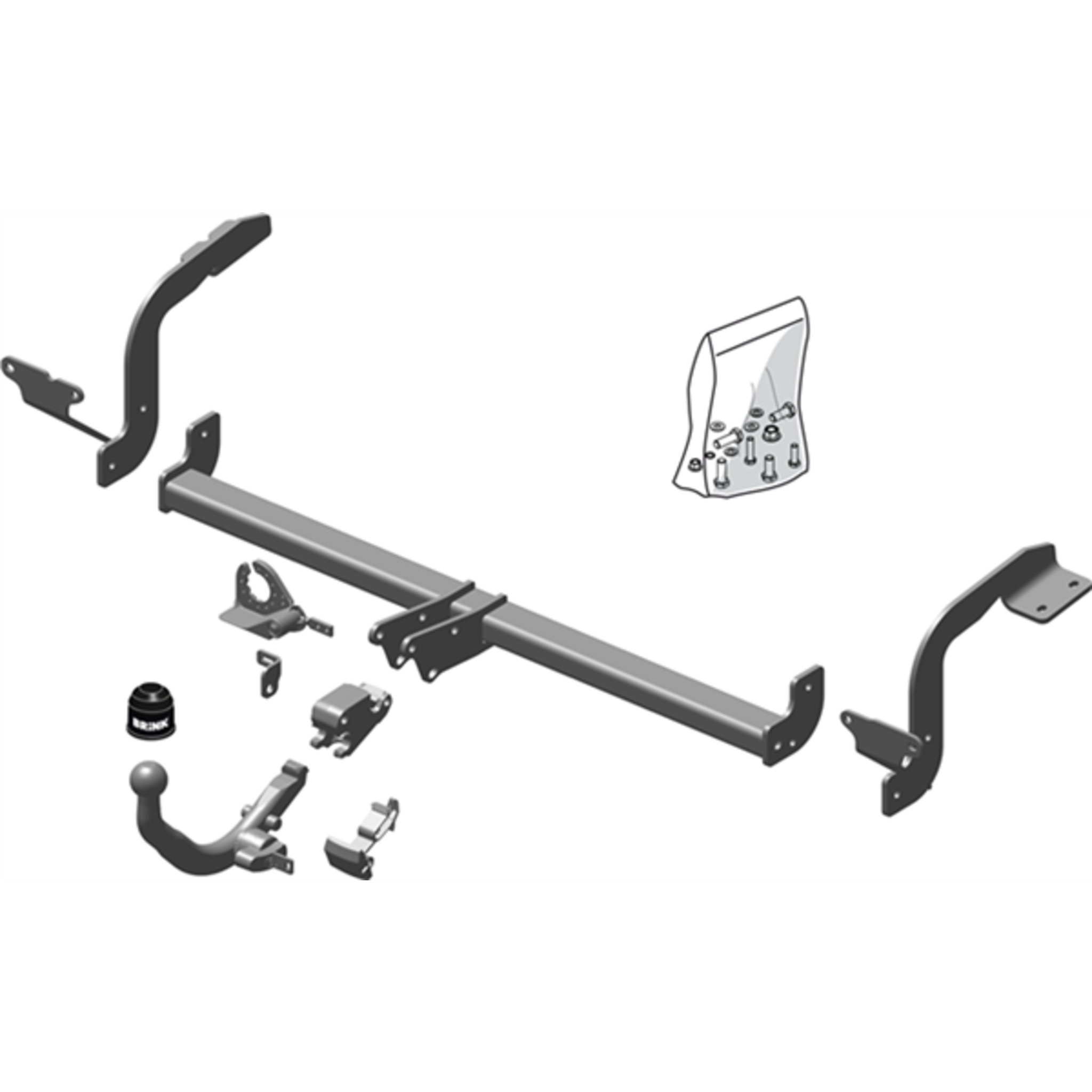 Brink Towbar to suit DS 5 (11/2015 - 2018), Citroen DS5 (09/2012 - 01/2016)