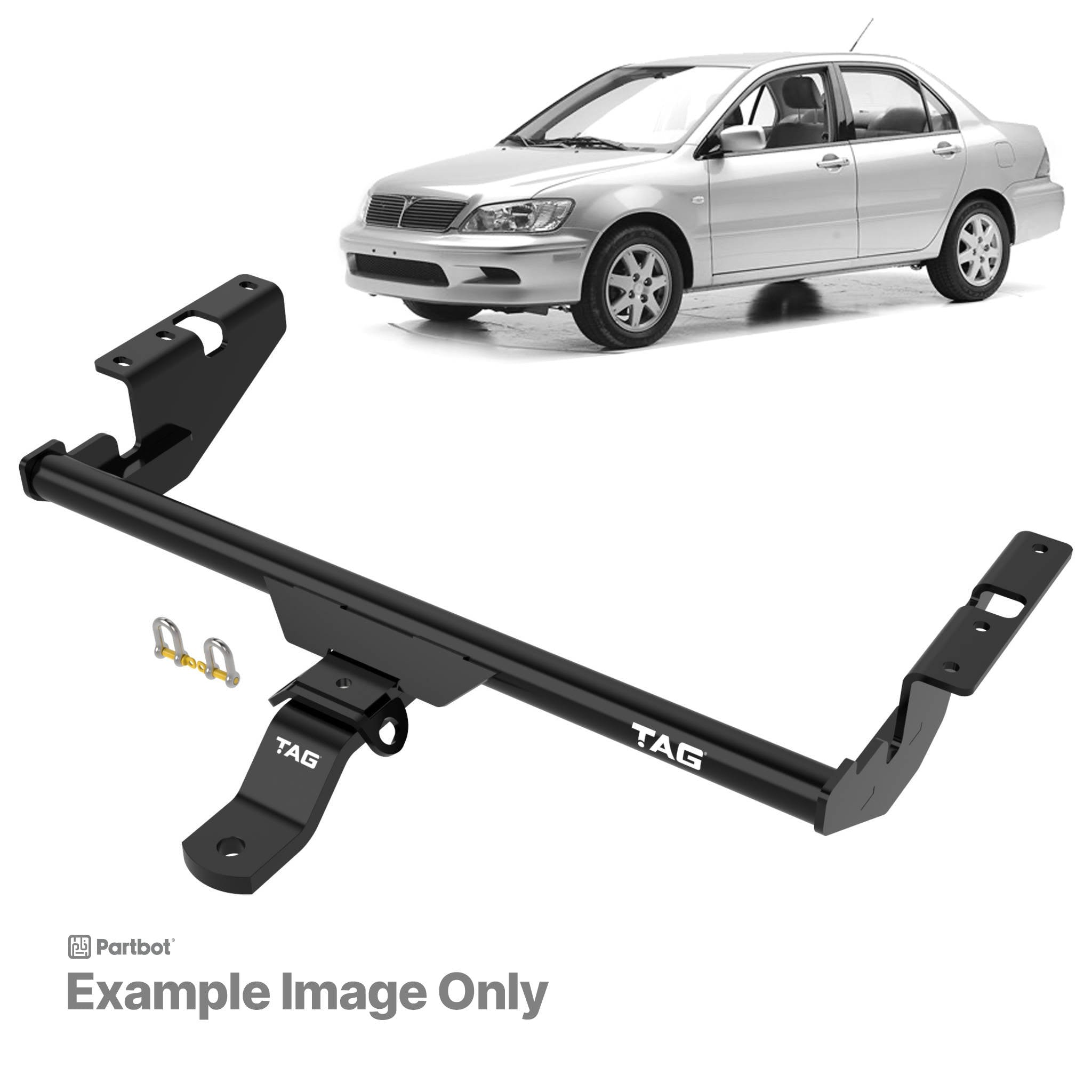 TAG LIGHT DUTY TOWBAR to suit Mitsubishi Lancer (06/1992 - 2003)