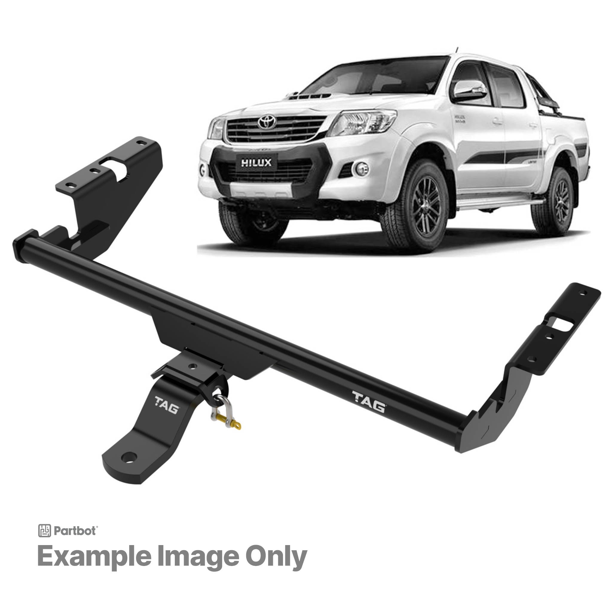 TAG LIGHT DUTY TOWBAR to suit Toyota Hilux (04/2005 - on)