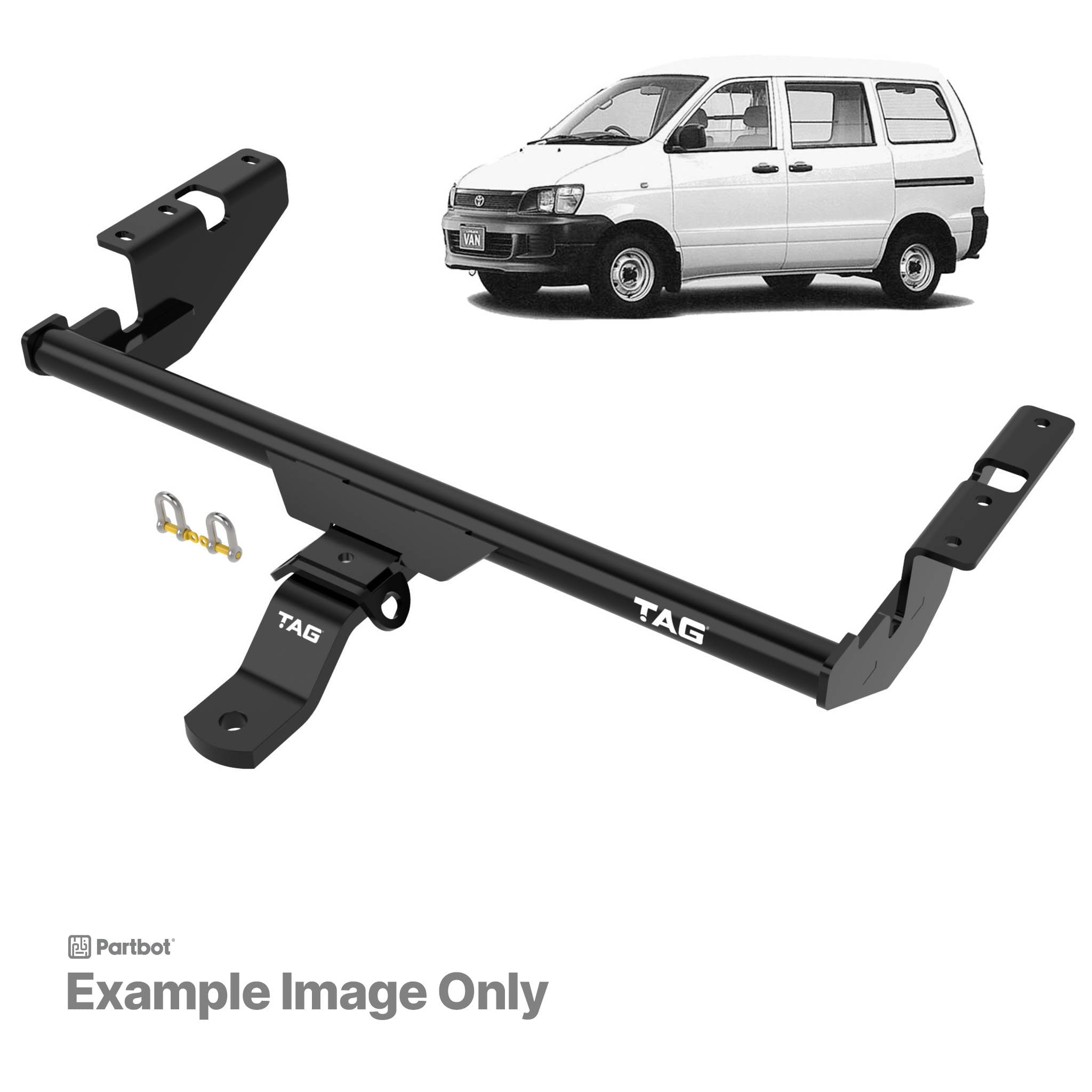 TAG LIGHT DUTY TOWBAR to suit Toyota Town Ace Sbv (01/1997 - 01/2007), Spacia (01/1993 - 2002), Town Ace (01/1992 - 2005)