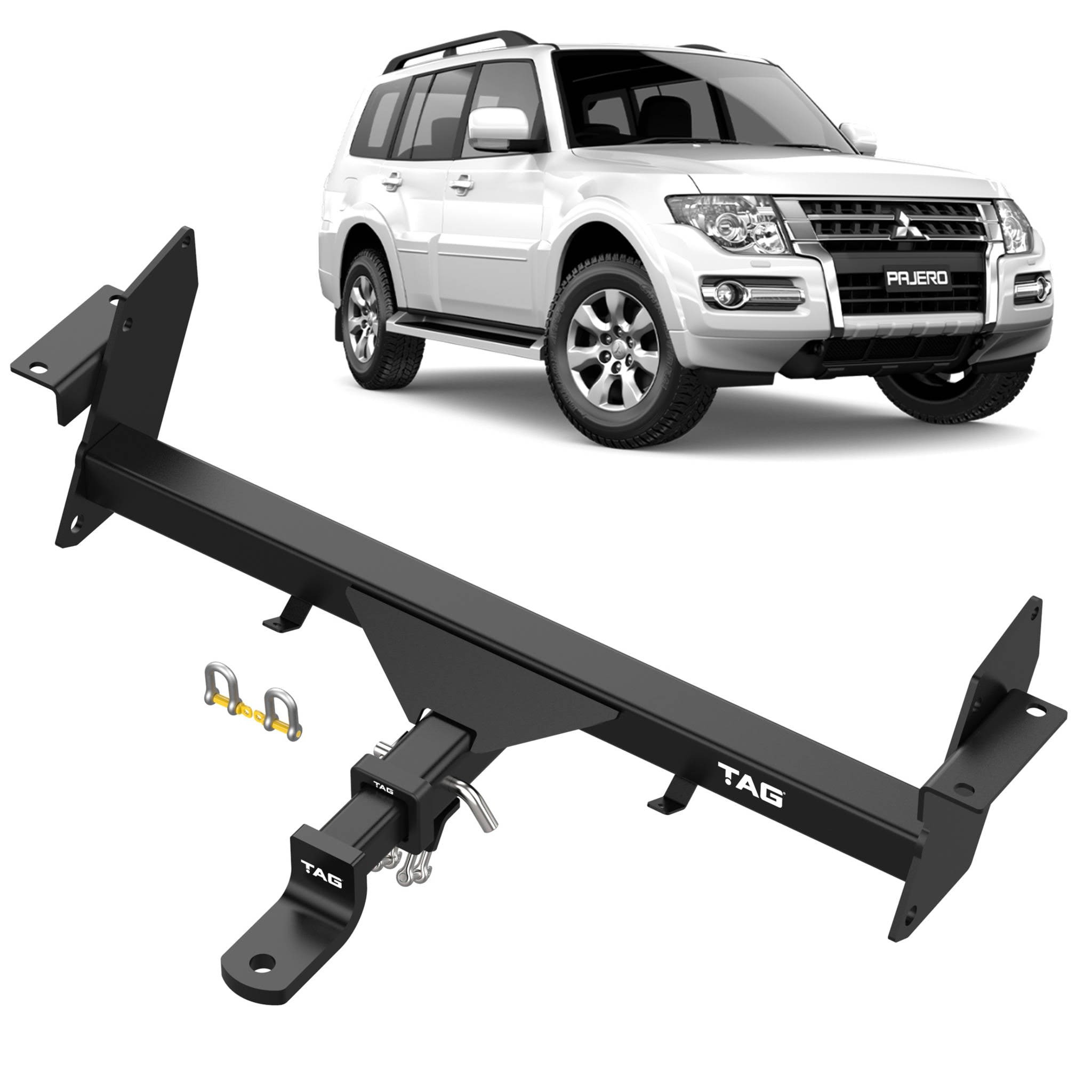 TAG HEAVY DUTY TOWBAR to suit Mitsubishi Pajero (05/1999 - on)