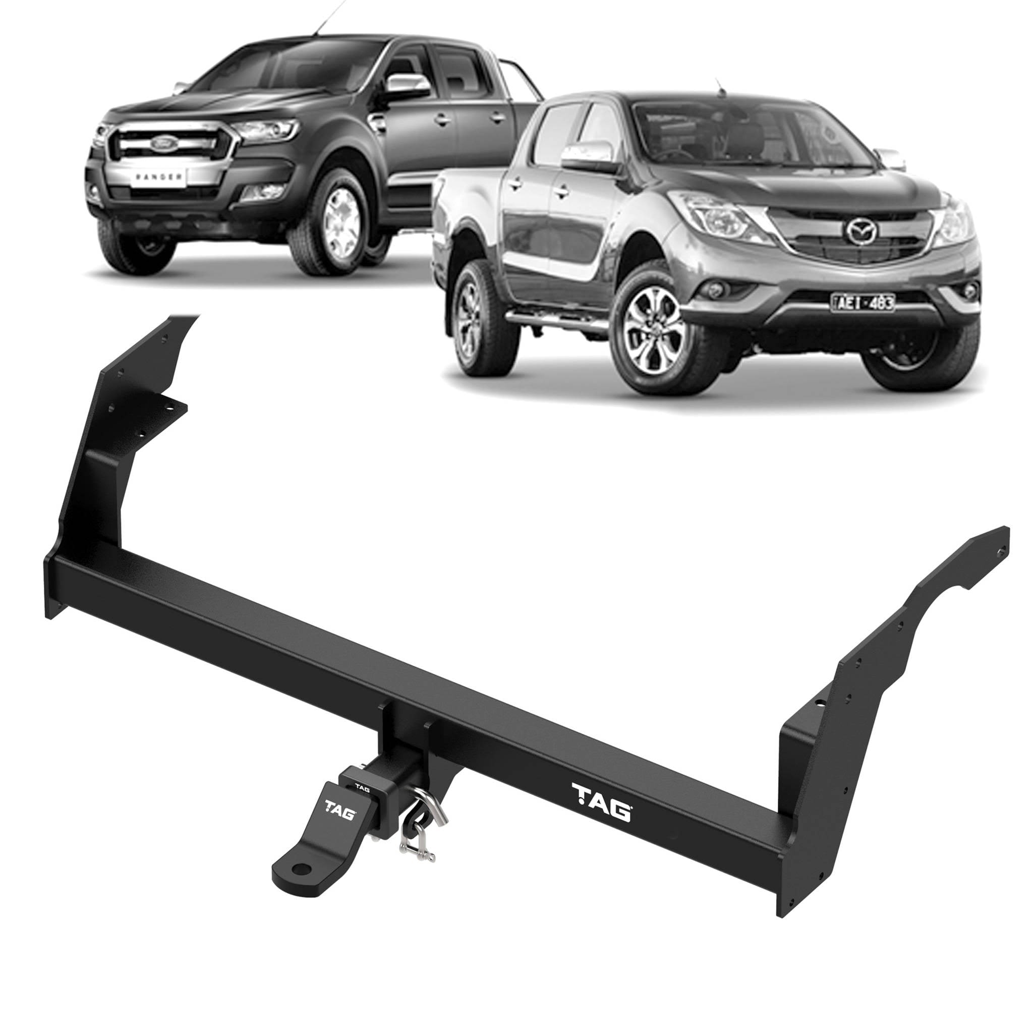 TAG HEAVY DUTY TOWBAR to suit Mazda BT-50 (09/2011 - 10/2020), Ford Ranger (09/2011 - on)