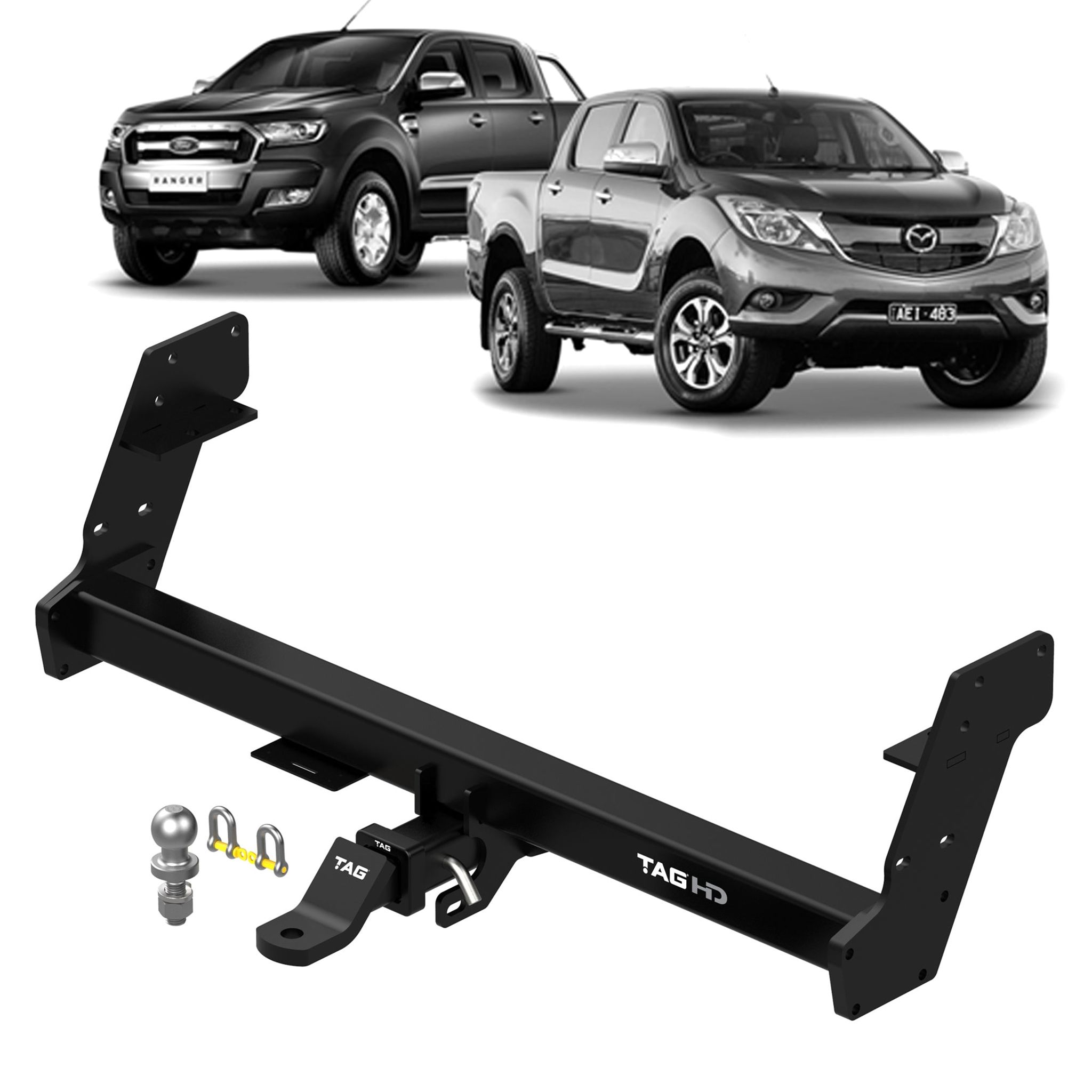 TAG Heavy Duty Towbar to suit Ford Ranger (09/2011 - on), Mazda BT-50 (09/2011 - 10/2020)