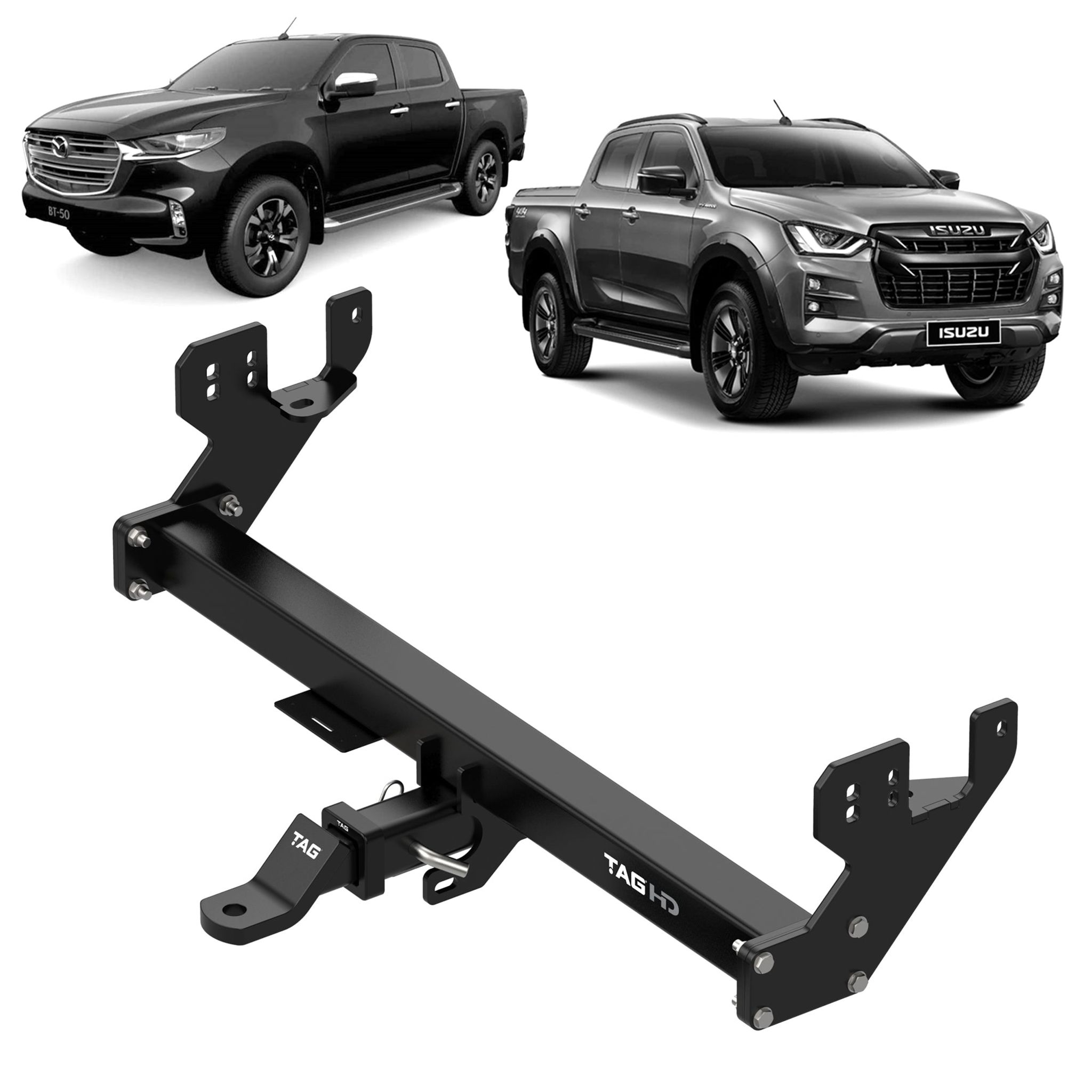 TAG Heavy Duty Towbar to suit Isuzu D-MAX (07/2020 - on), Mazda BT-50 (08/2020 - on)