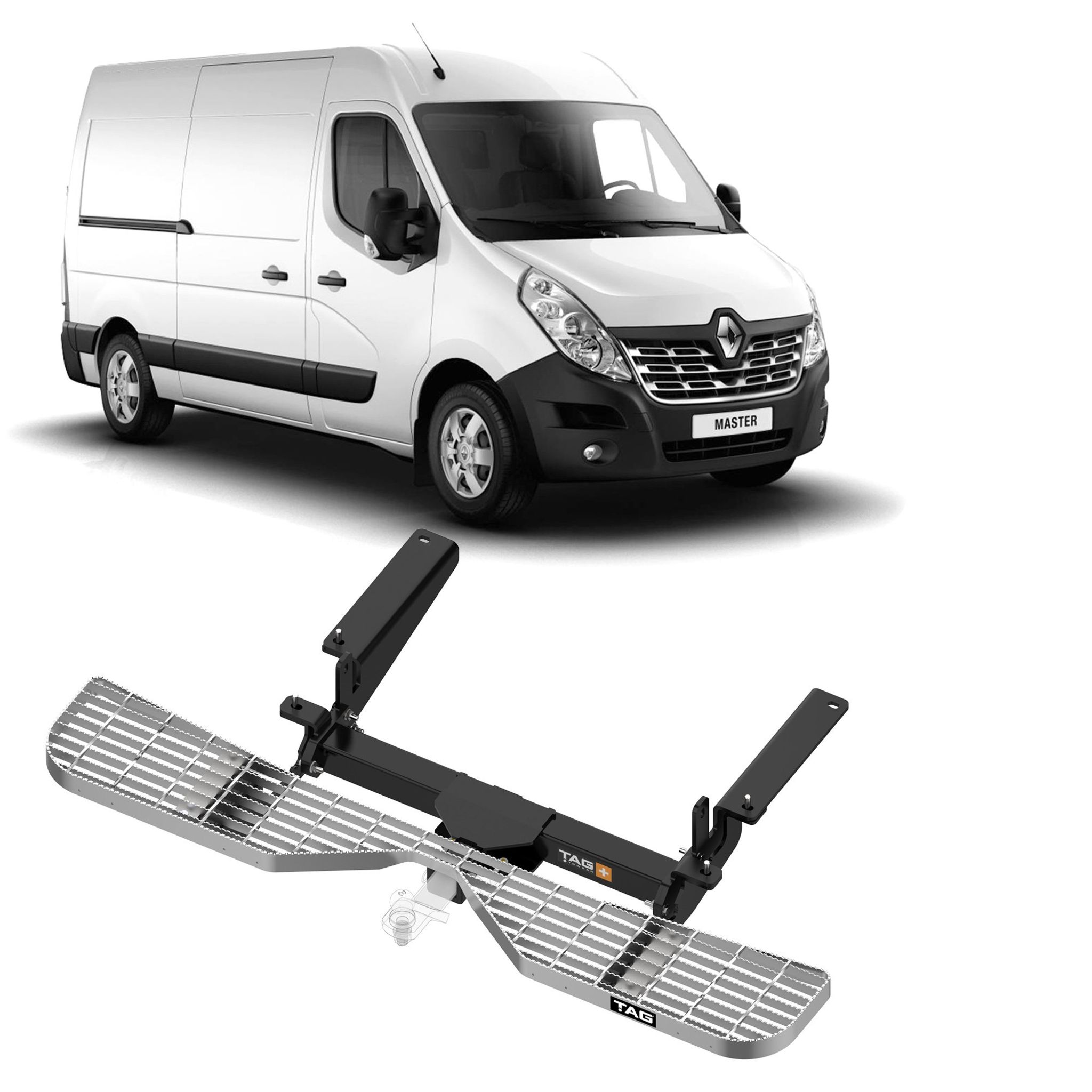 TAG Rear Step and 3 Piece Towbar to suit Renault Master (09/2011 - on)