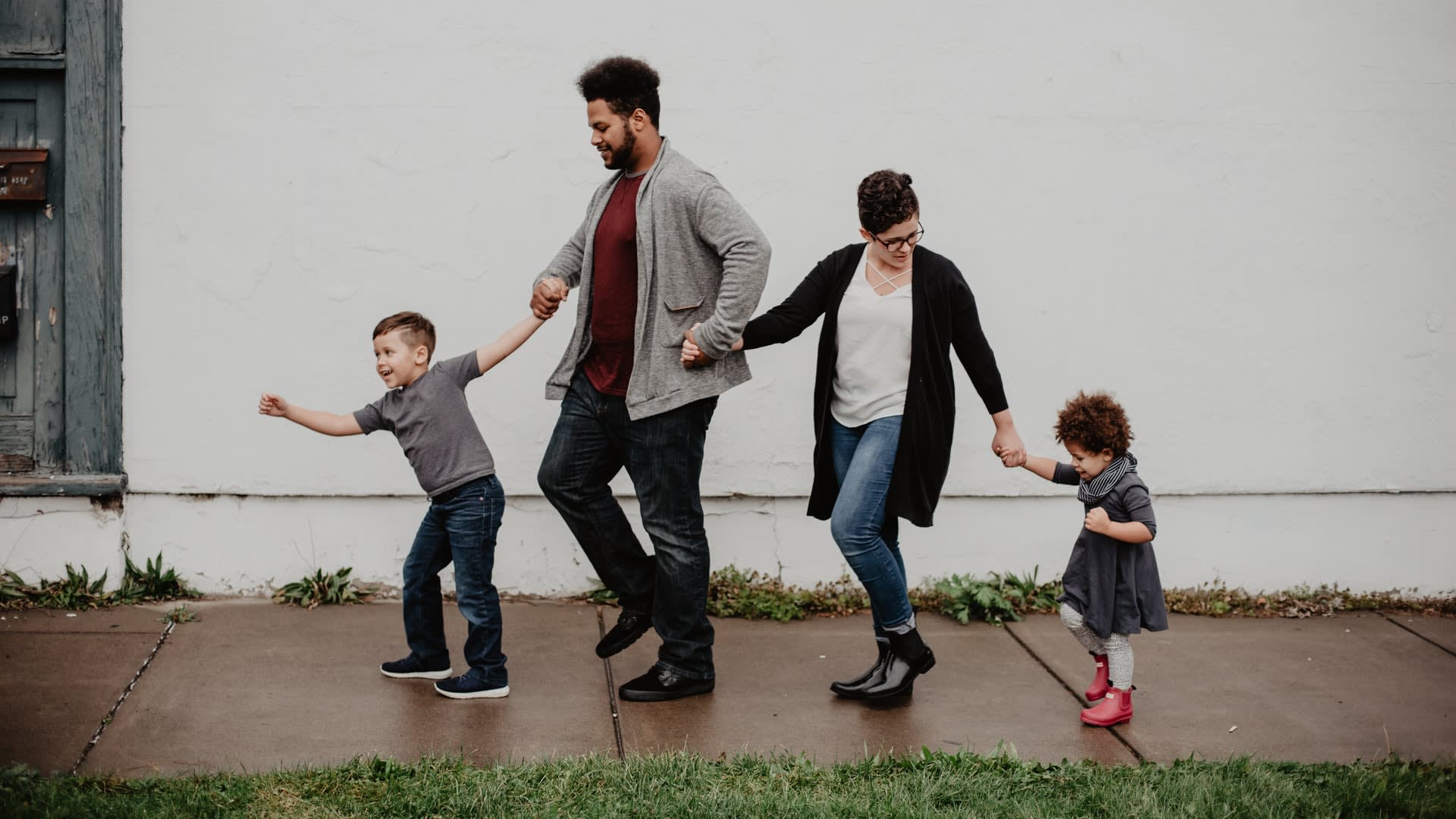 Famiglia di 5 persone per spot tv Vodafone 