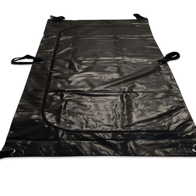 Morspose Sort m 6/ringbånd håndtak 230x110cm PVC