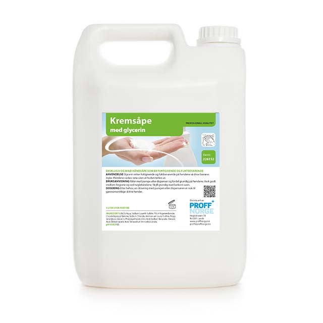 Kremsåpe u/parfyme 5L Svanemerket