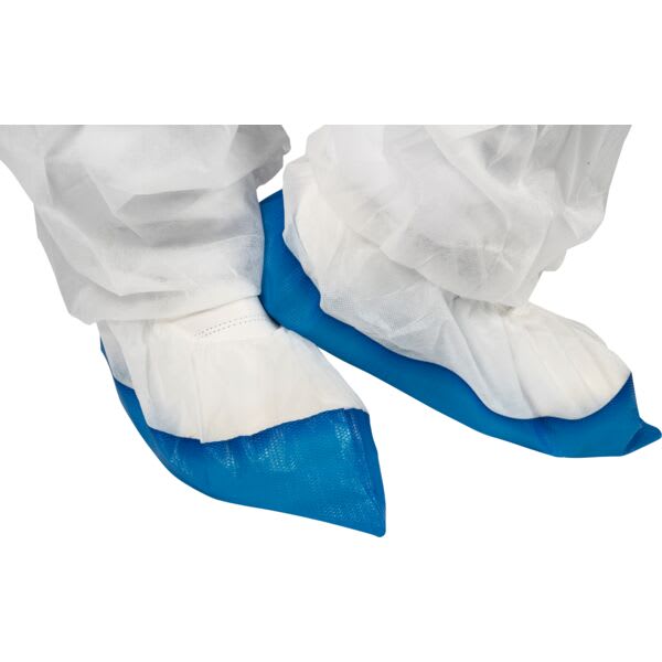 Skoovertrekk XL høye 40x16,5 cm hvit PE/PP Antiskli