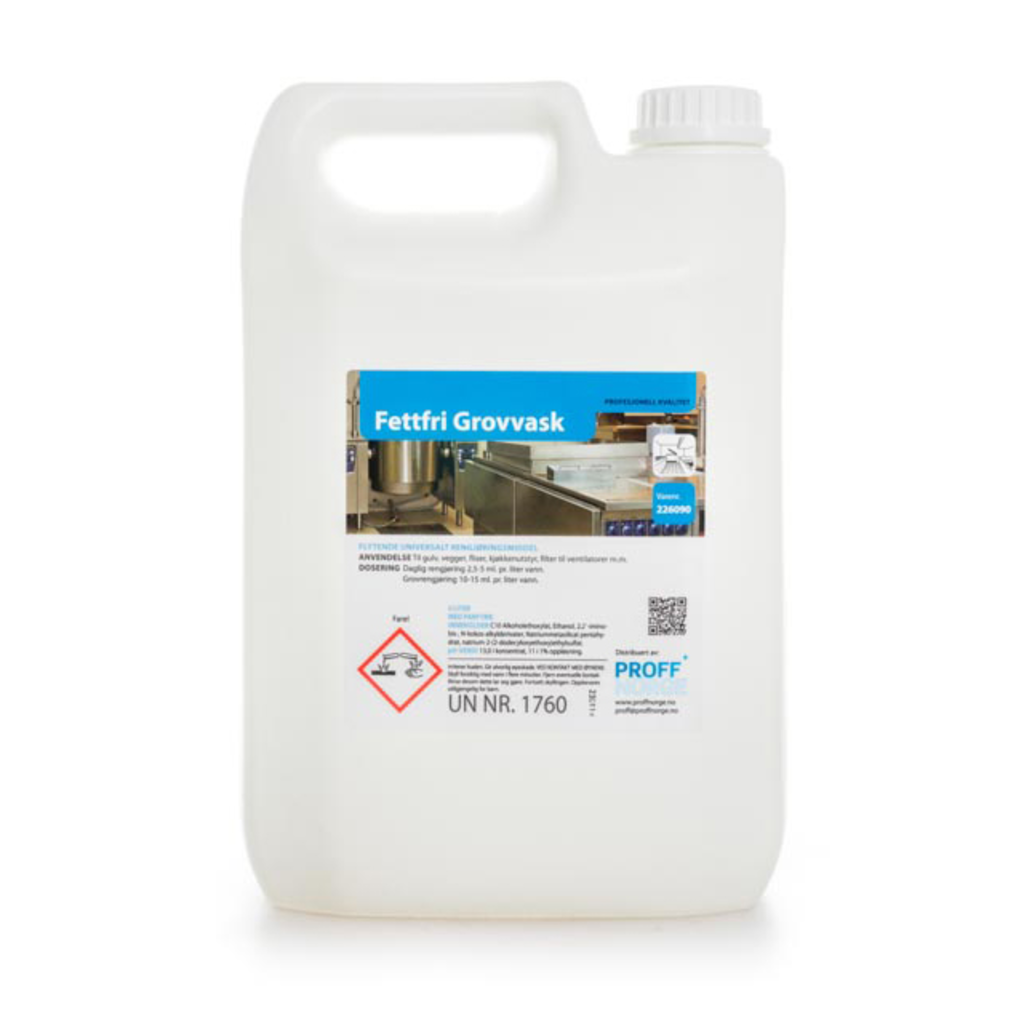 Fettfri grovvask 5 L