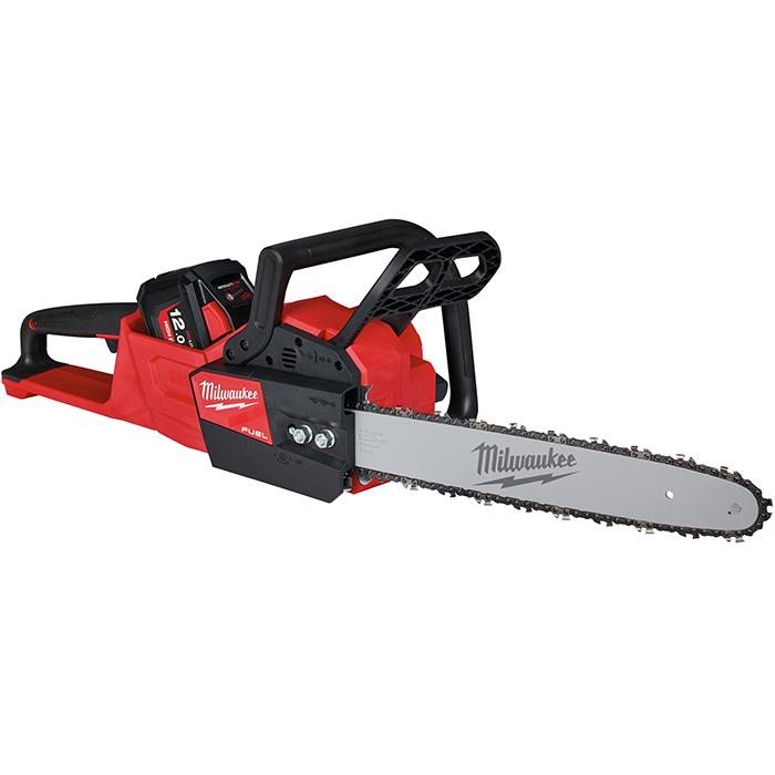 Milwaukee M18 FCHS-121B Ketjusaha sis. 12,0 Ah:n akun ja laturin