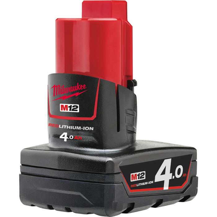 Milwaukee M12 B4 12V Litiumioniakku 4,0Ah