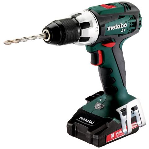 1110278 Metabo BS 18 LT Compact Borrskruvdragare med 2,0Ah batterier och laddare