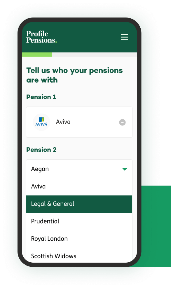 Phone showing online account