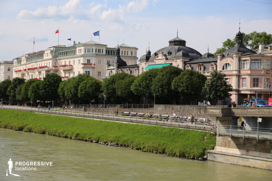 Locations in Salzburg: River %26 Promenade, Hotel Sacher
