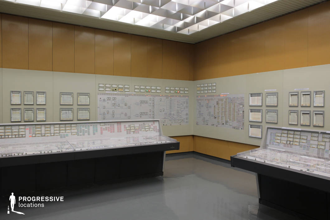 Locations in Austria: Panel Boards in Control Room, Nuclear Power Plant