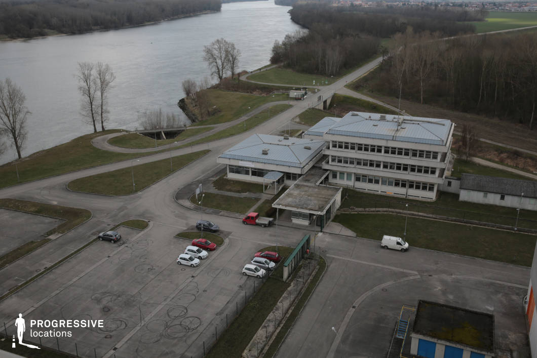 Locations in Austria: Office Building (Rooftop View), Nuclear Power Plant