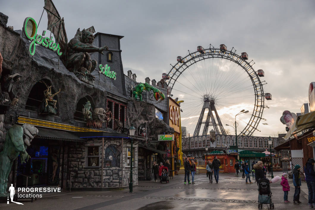 Locations in Austria: Ferris Wheel %26 Haunted Castle, Amusement Park