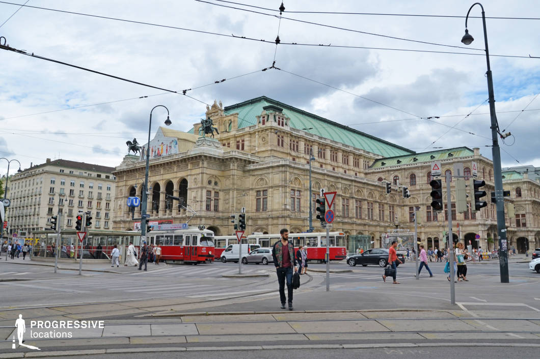 Locations in Austria: Ring Tram %26 Opera Exterior