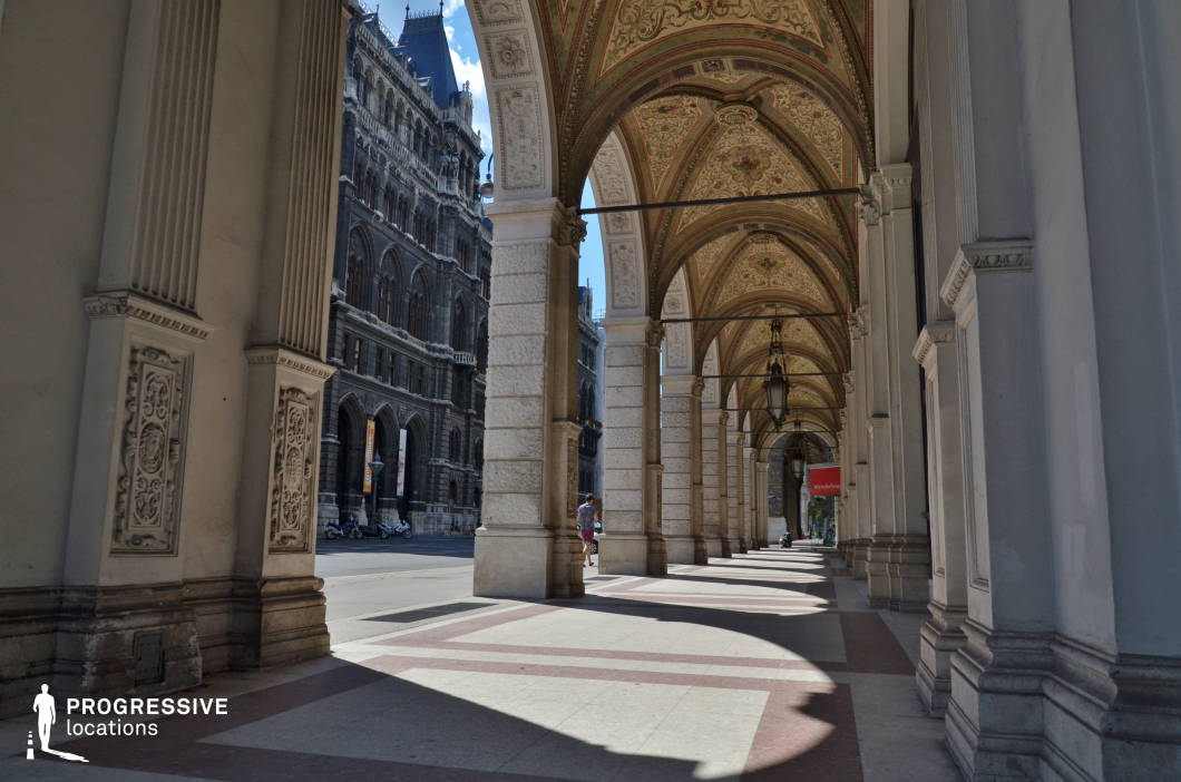 Locations in Austria: Ornate Arcade, Rathaus