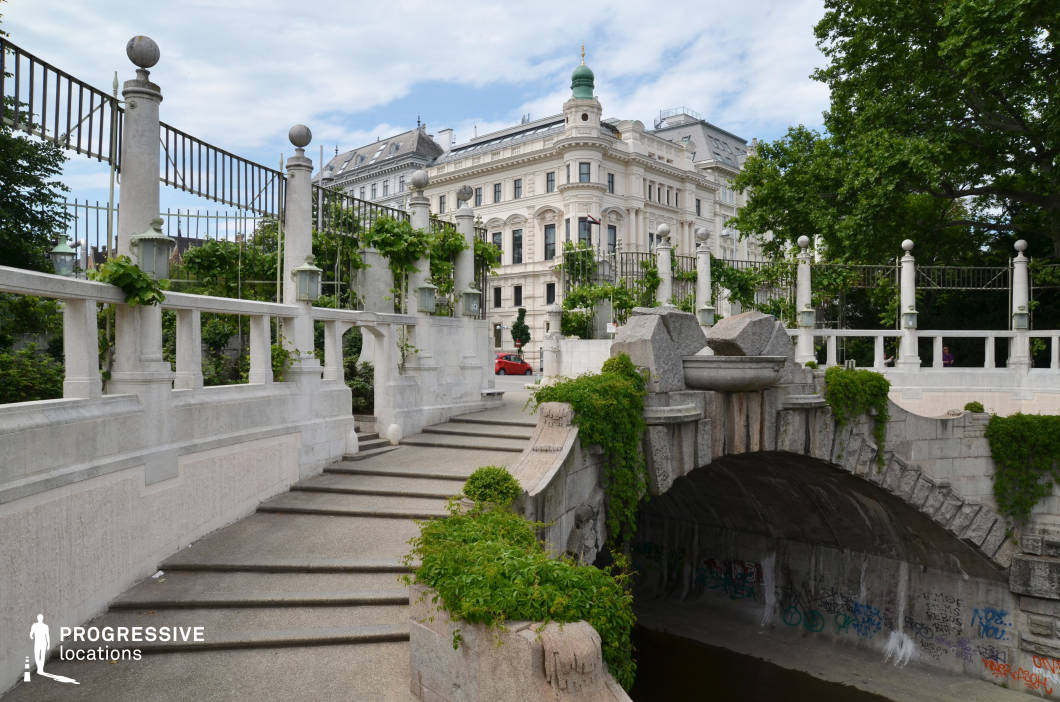Locations in Austria: Canal %26 Entrance Of Stadtpark