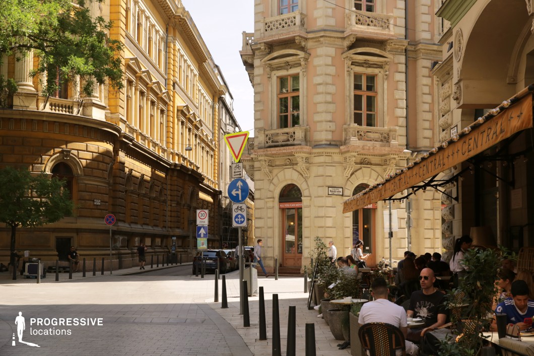 Elegant street with ornate facades and balconies, a strong photography and film location with classic urban character