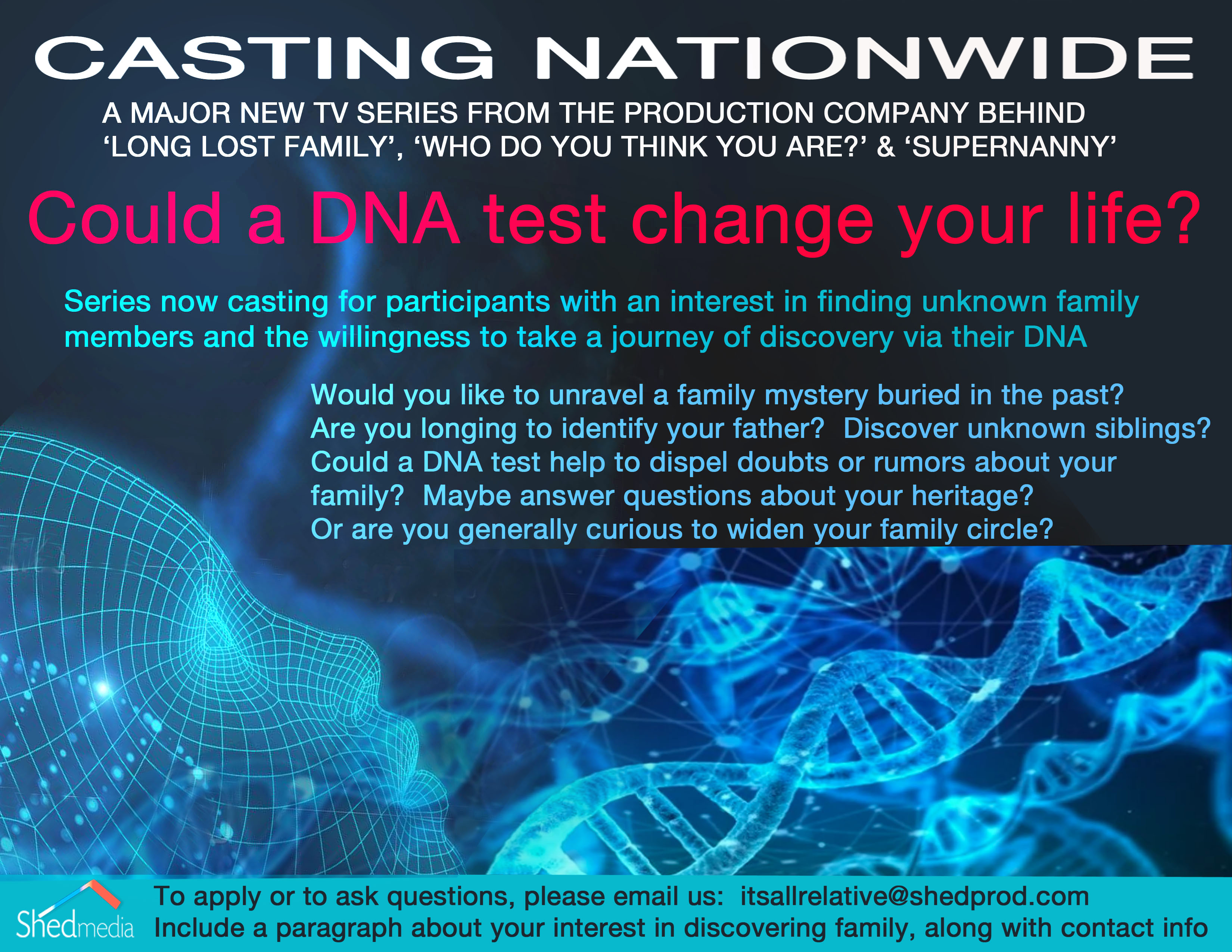 CASTING FOR TV SERIES