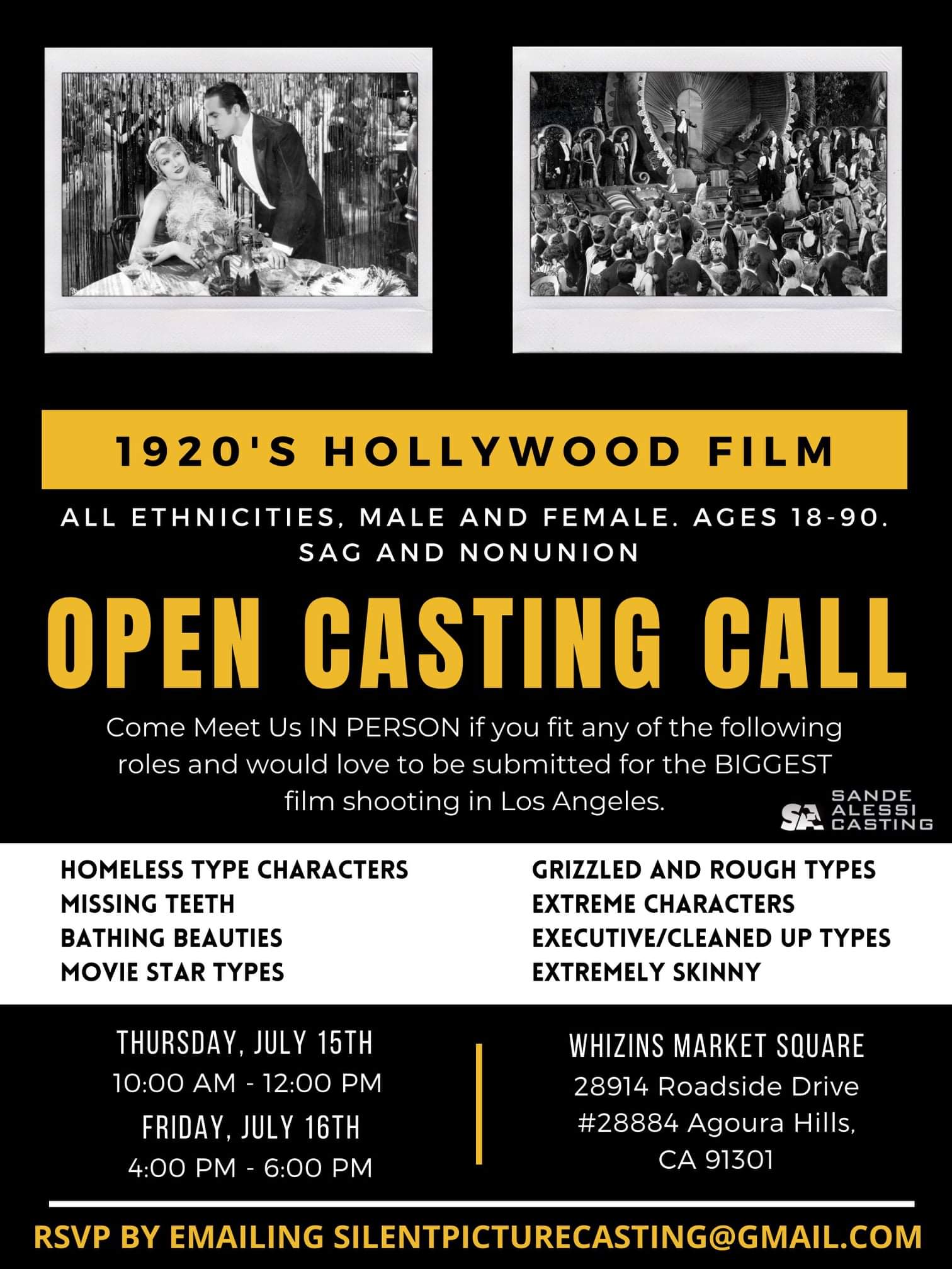 Actors for Big Hollywood Movie