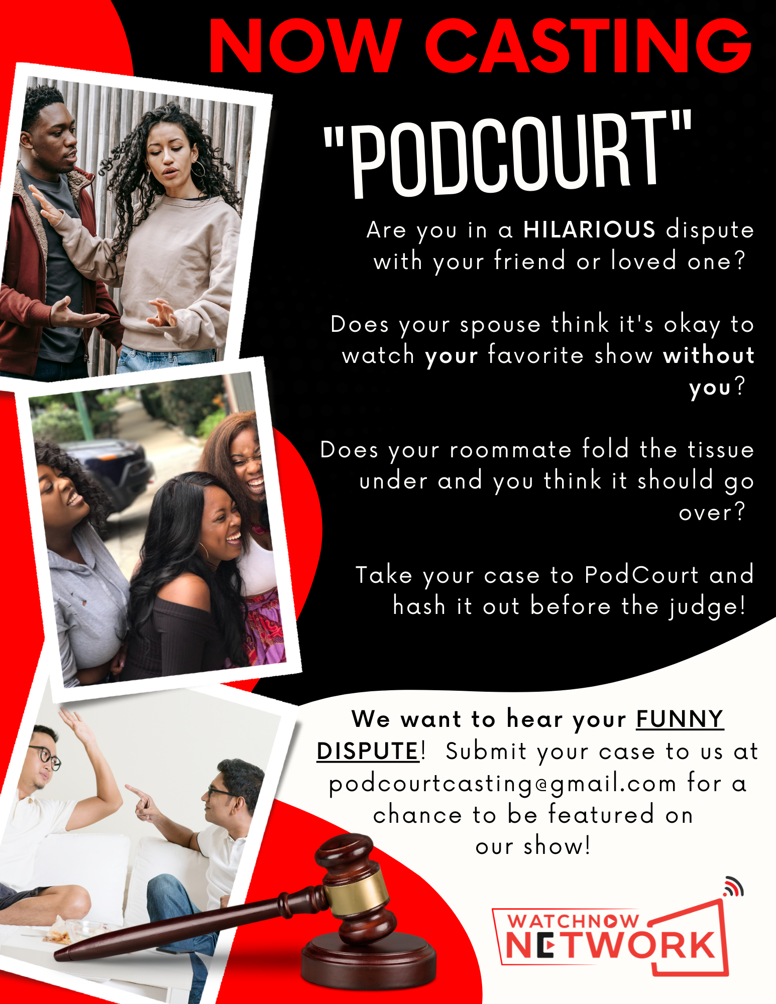 REAL PEOPLE / PODCOURT CASTING
