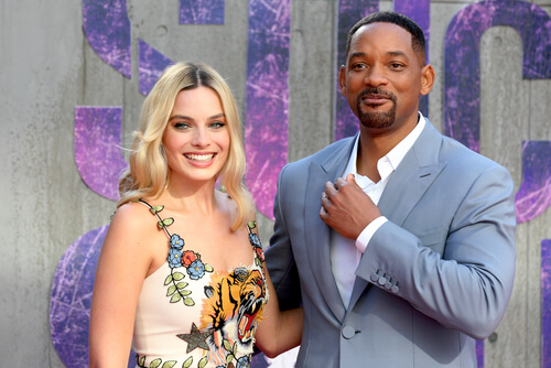 LONDON - AUG 03, 2016: Margot Robbie and Will Smith attend the Suicide Squad film premiere on Aug 03, 2016 in London (Twocoms / Shutterstock.com)