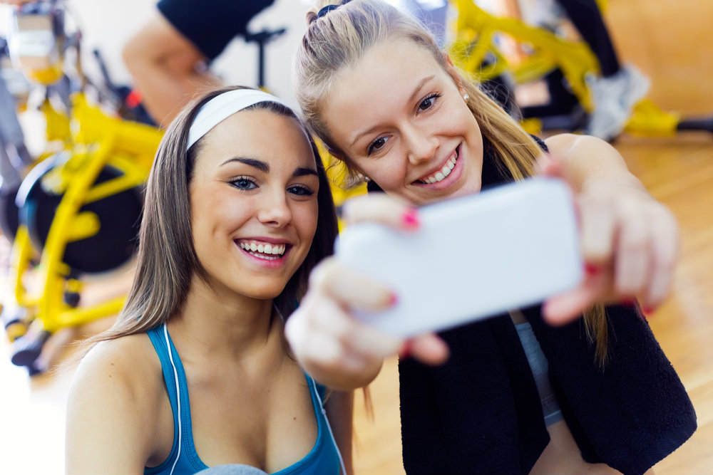 selfie fitness model