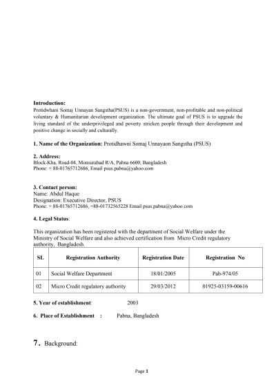 Protidwhani Somaj Unnayan Sangstha,pabna, Bangladesh