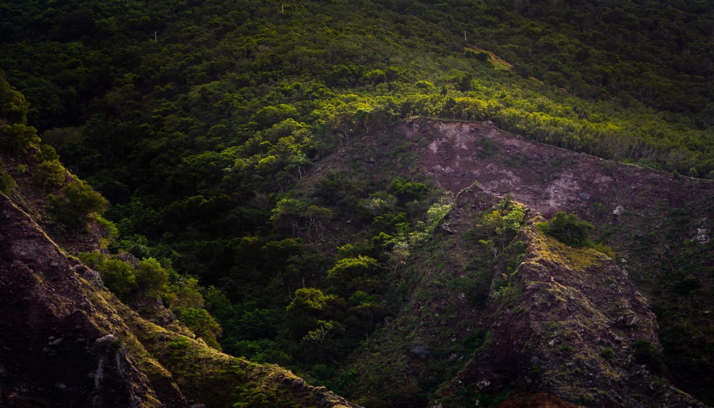 Landscape of Bonaire Saint Eustatius and Saba