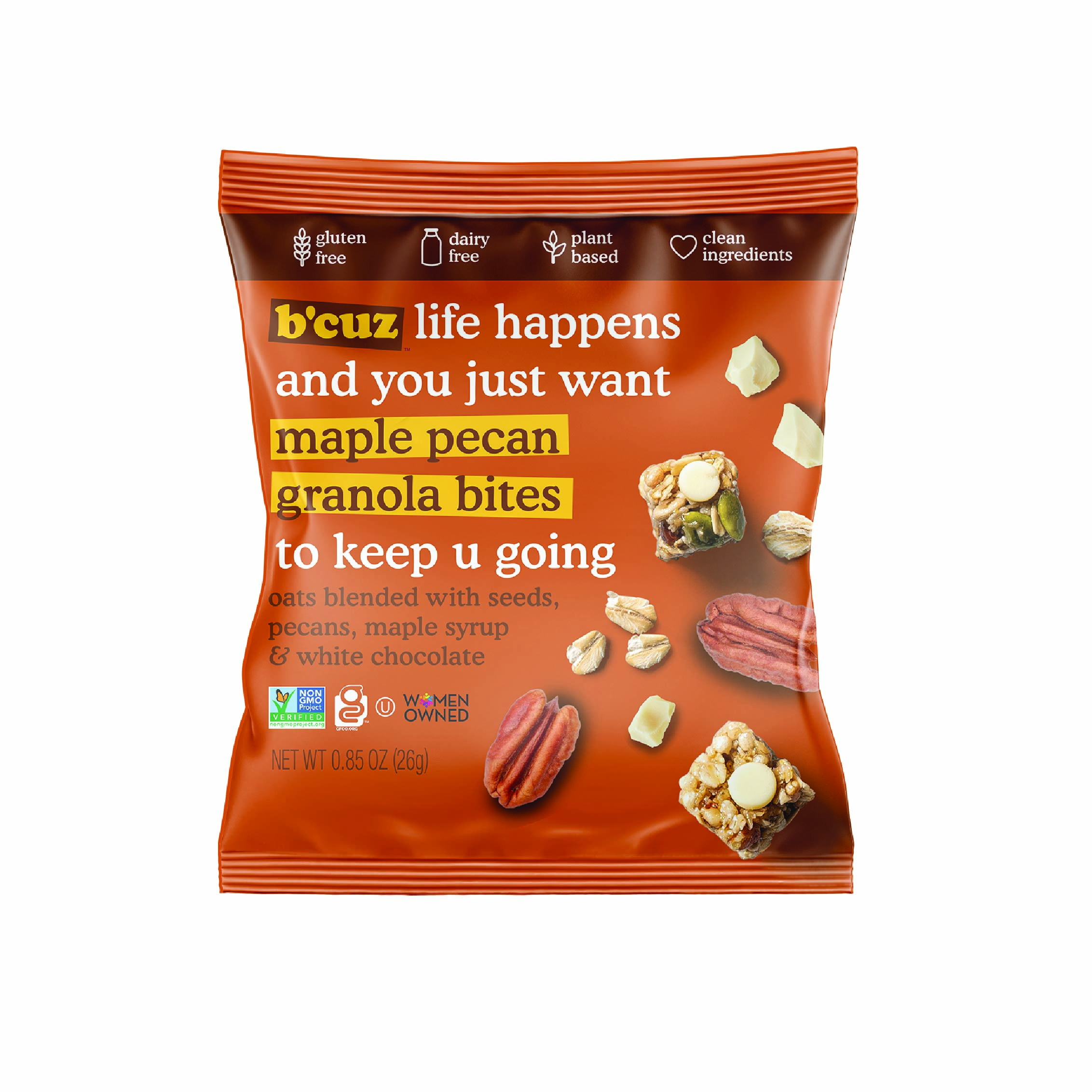 Maple Pecan Granola Bites