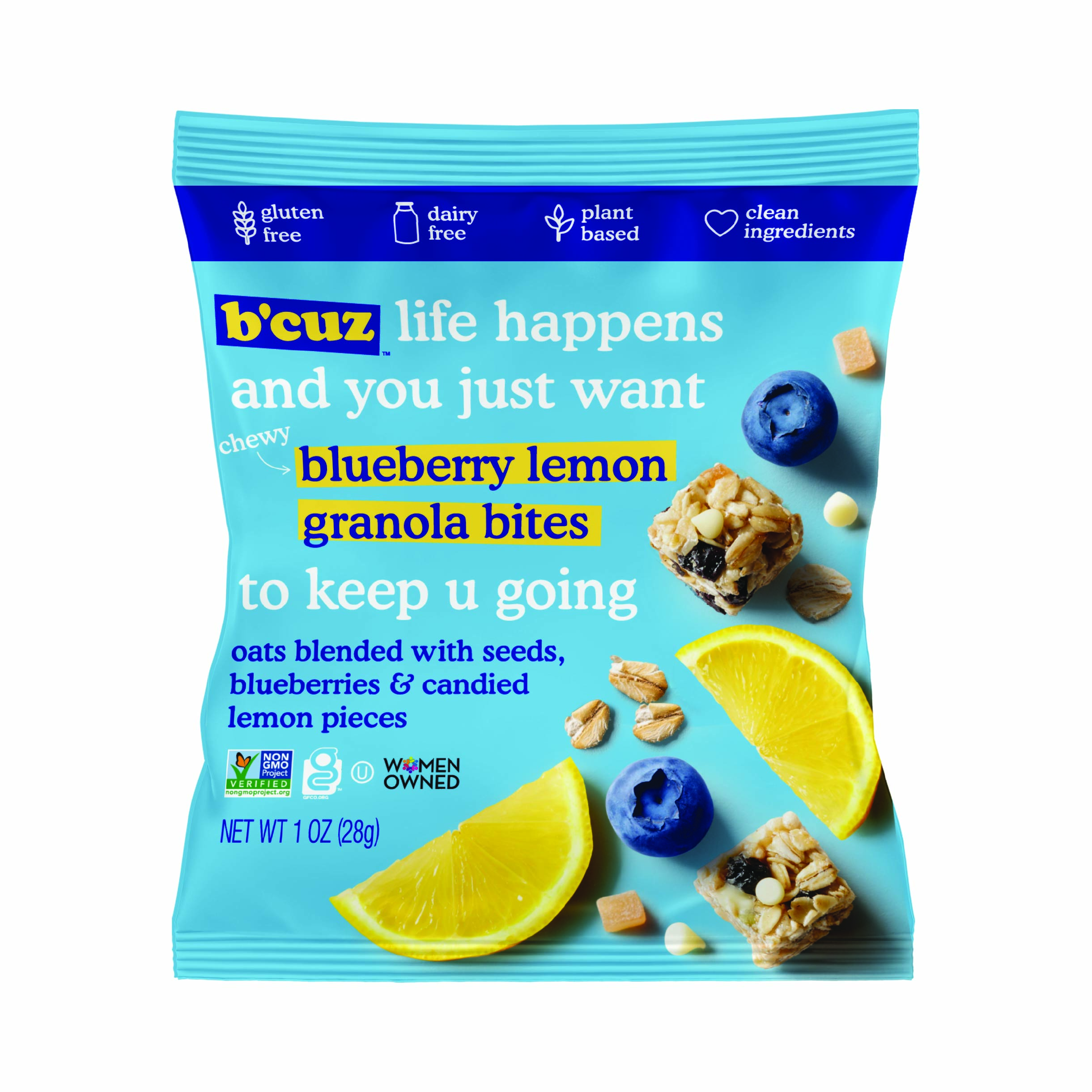Blueberry Lemon Granola Bites