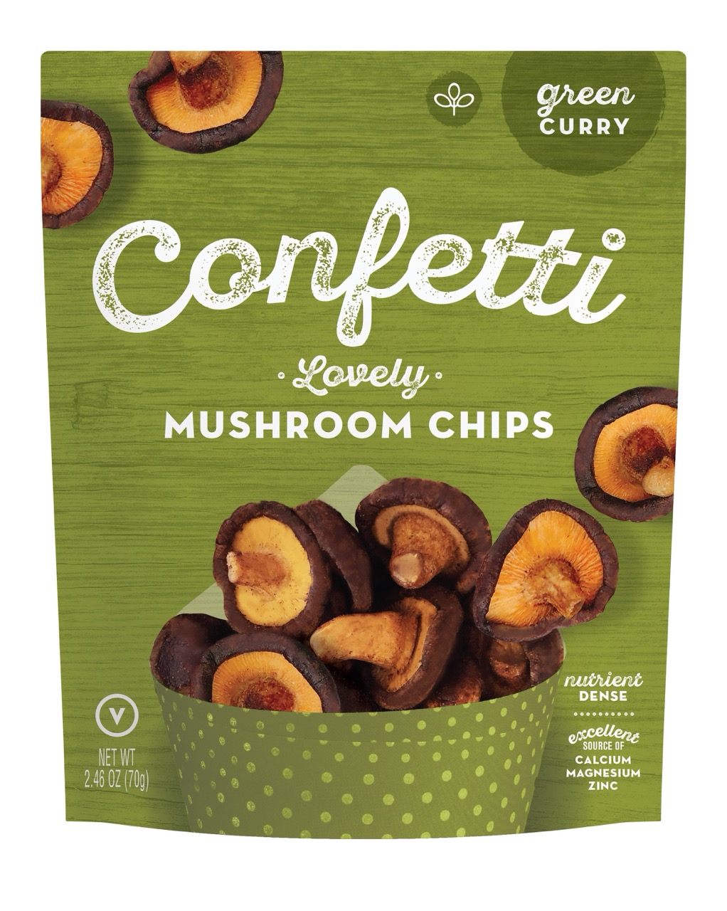 Lovely Mushroom Chips - Green Curry