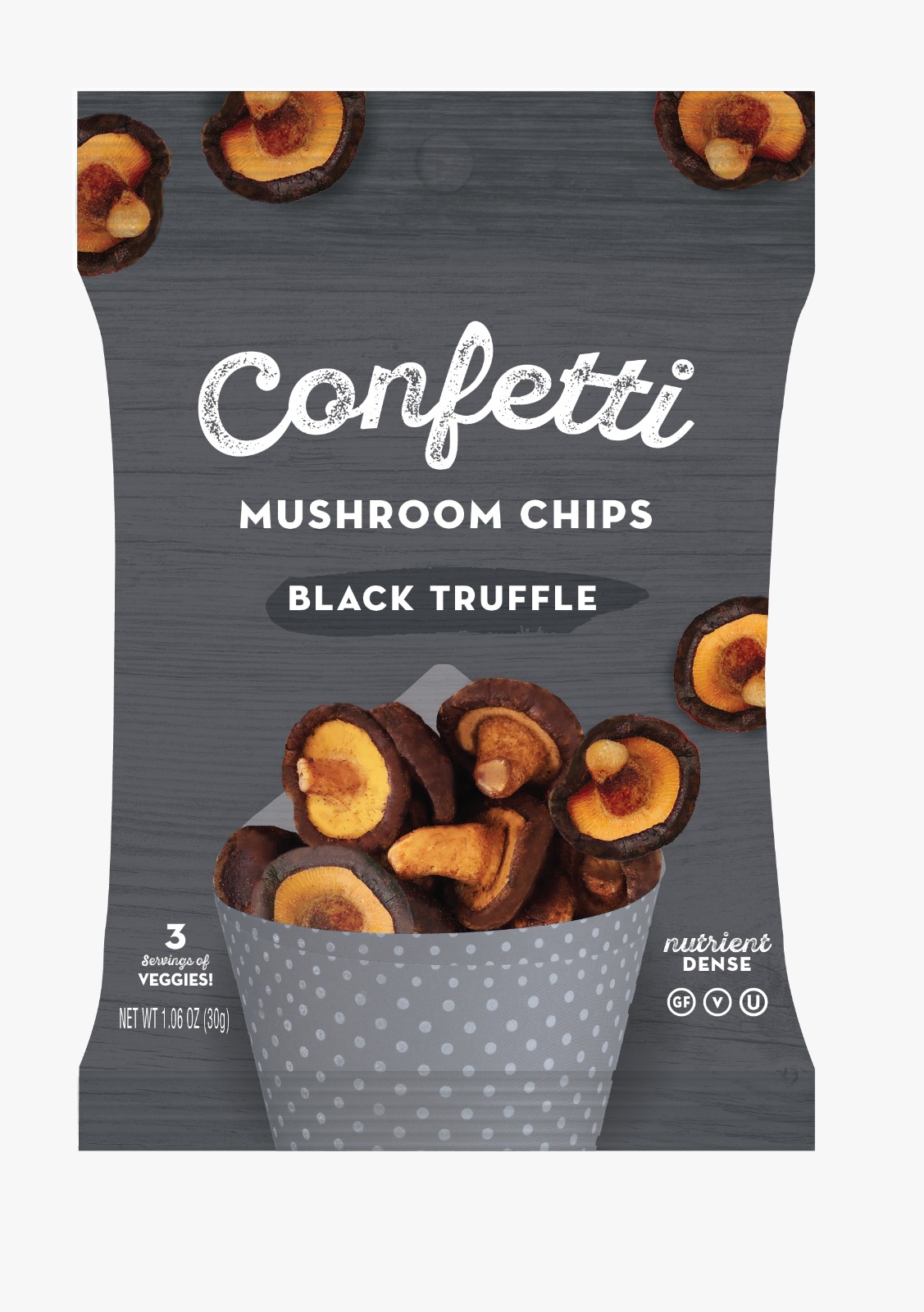 Mini Mushroom Chips, Black Truffle