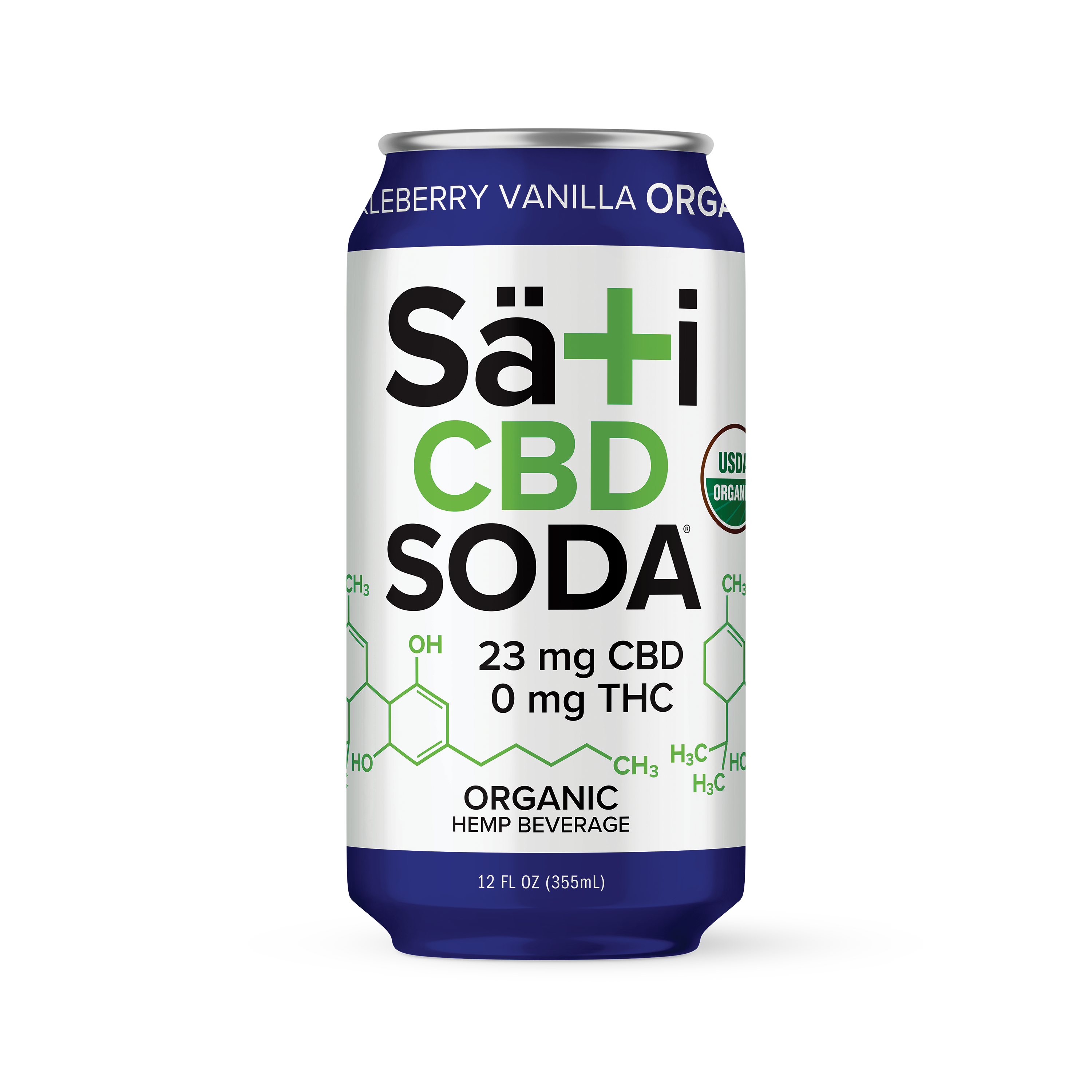 CBD Soda Organic HUCKLEBERRY VANILLA